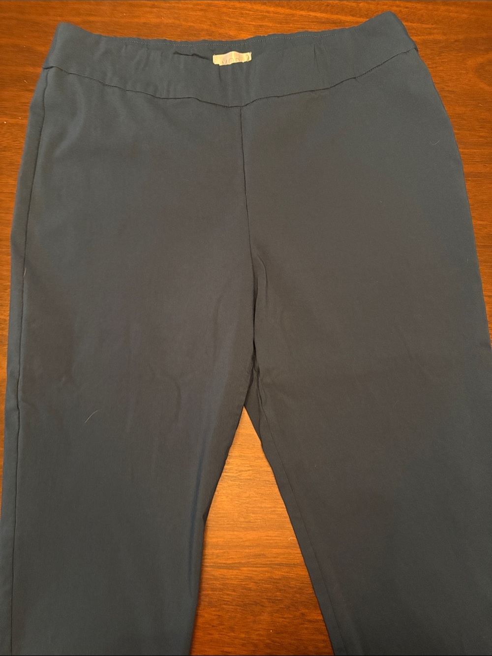 Modl Pull on Women's Teal/Navy Pull-On Stretch Pants 16W